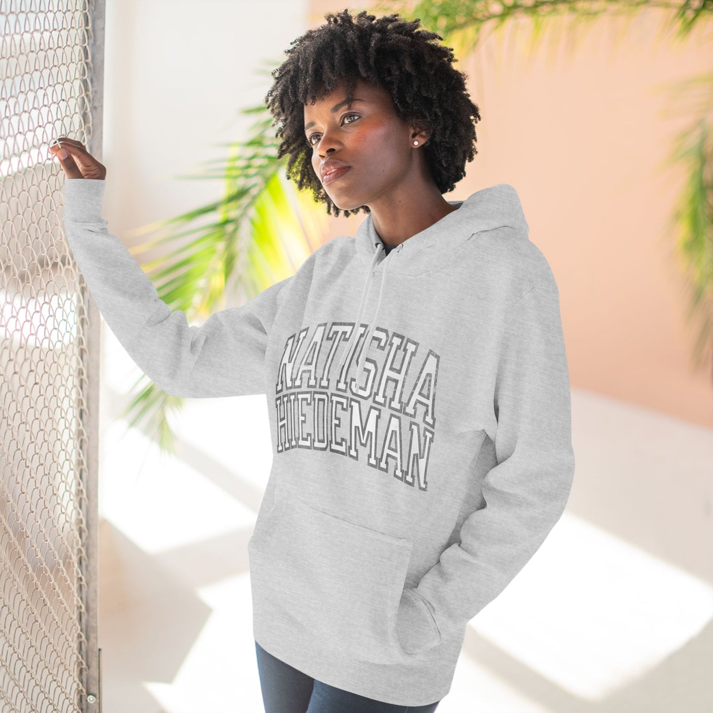 Natisha Hiedeman Lynx Vintage Print Premium Hoodie