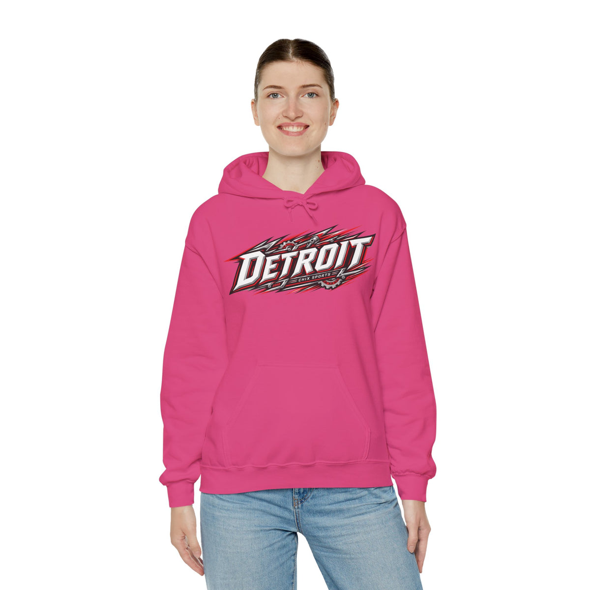 Sydney Bard Detroit Hockey Club Unisex Moto Hoodie