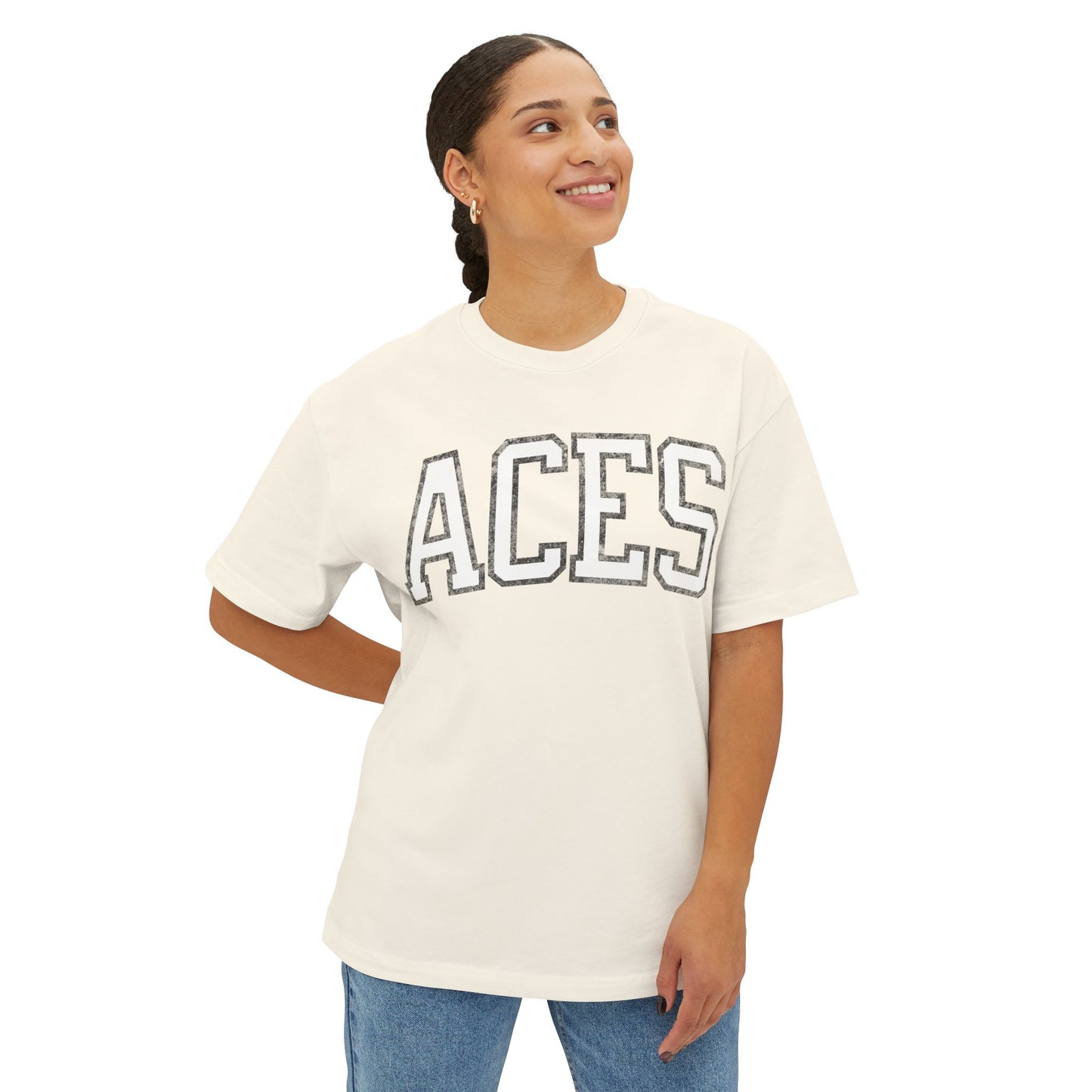 Aces Women's Basketball Boxy Shirt Vintage Style