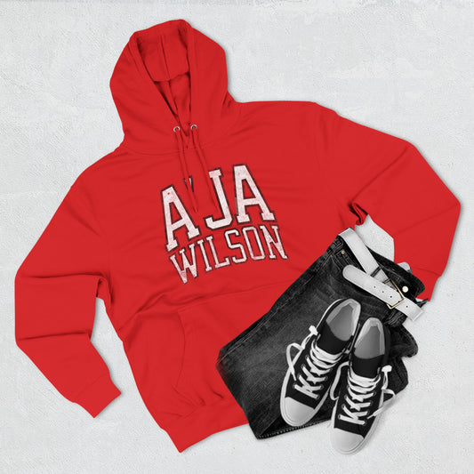 A'ja Wilson Aces Basketball Vintage Print Premium Hoodie