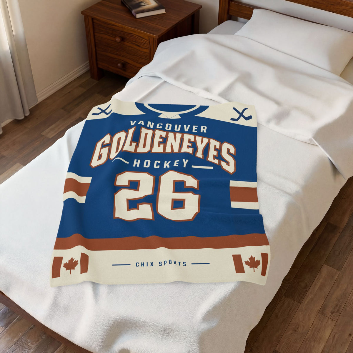 Vancouver Goldeneyes Plush Blanket