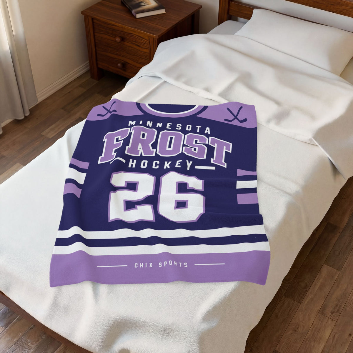 Minnesota Frost Plush Blanket