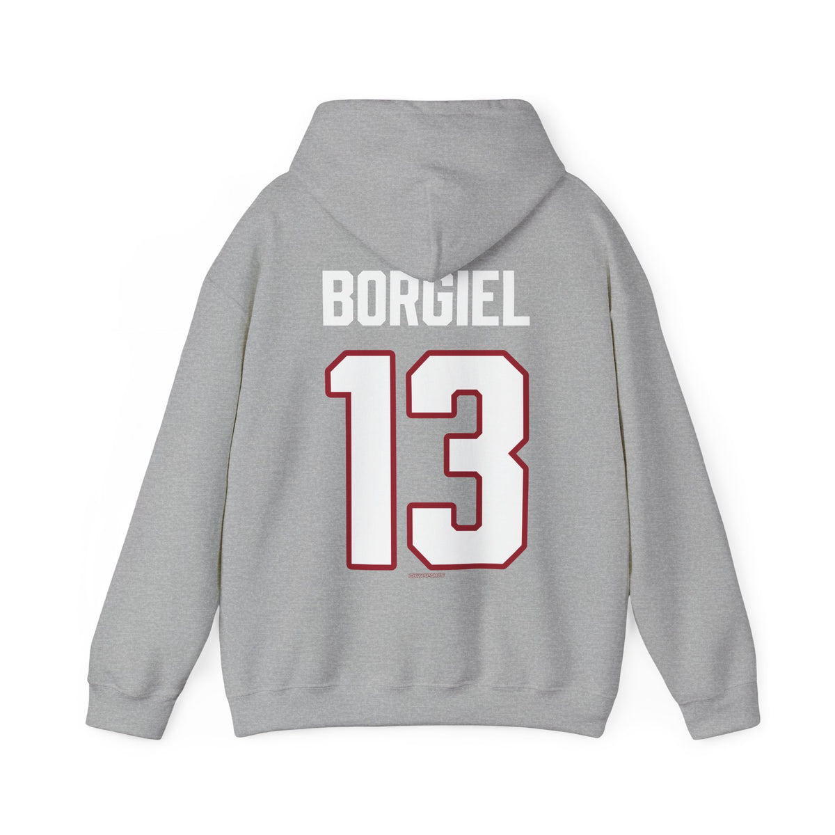 Casey Borgiel Detroit Hockey Club Unisex Moto Hoodie