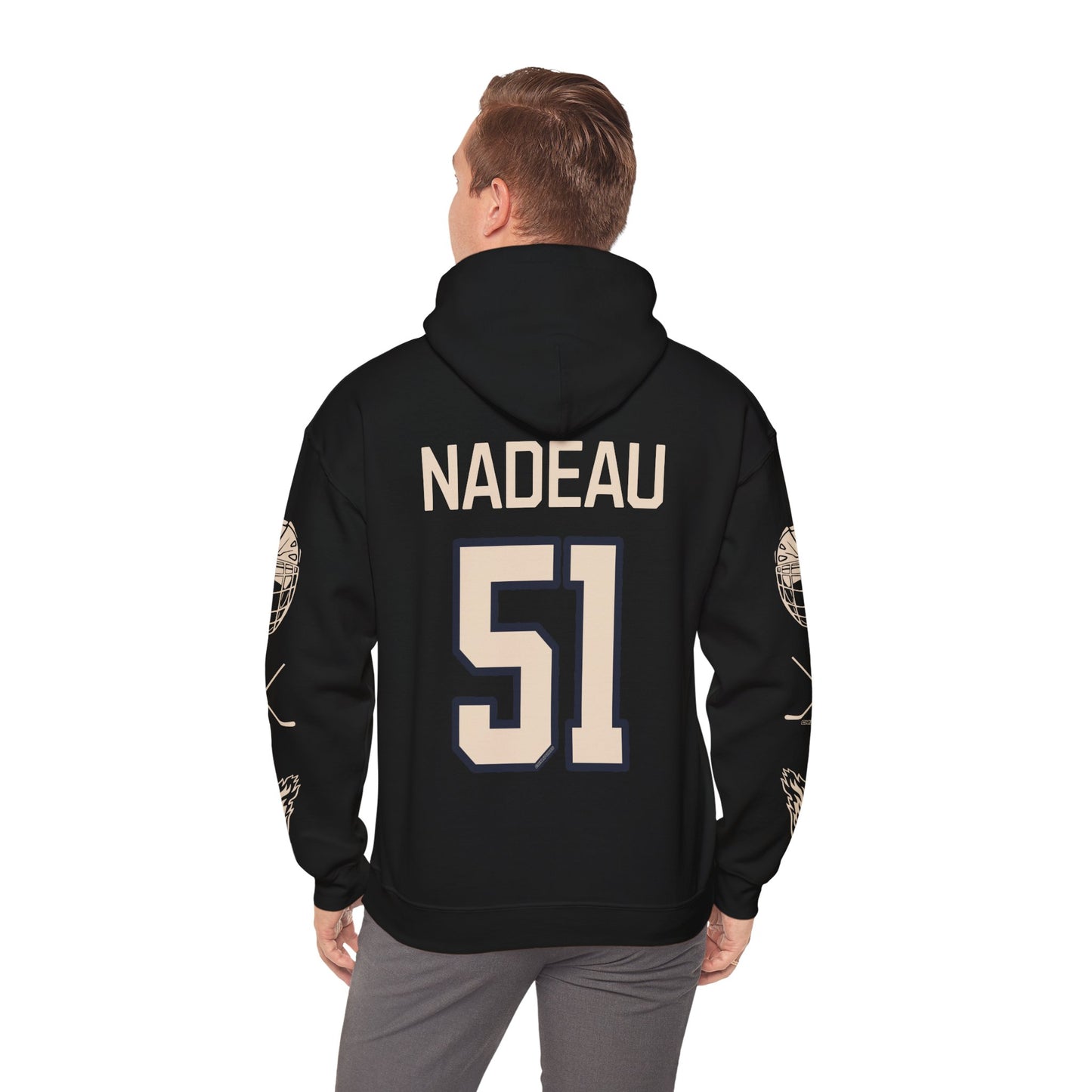 Kelly Ann Nadeau 51 Victoire Hockey Heavy Hoodie