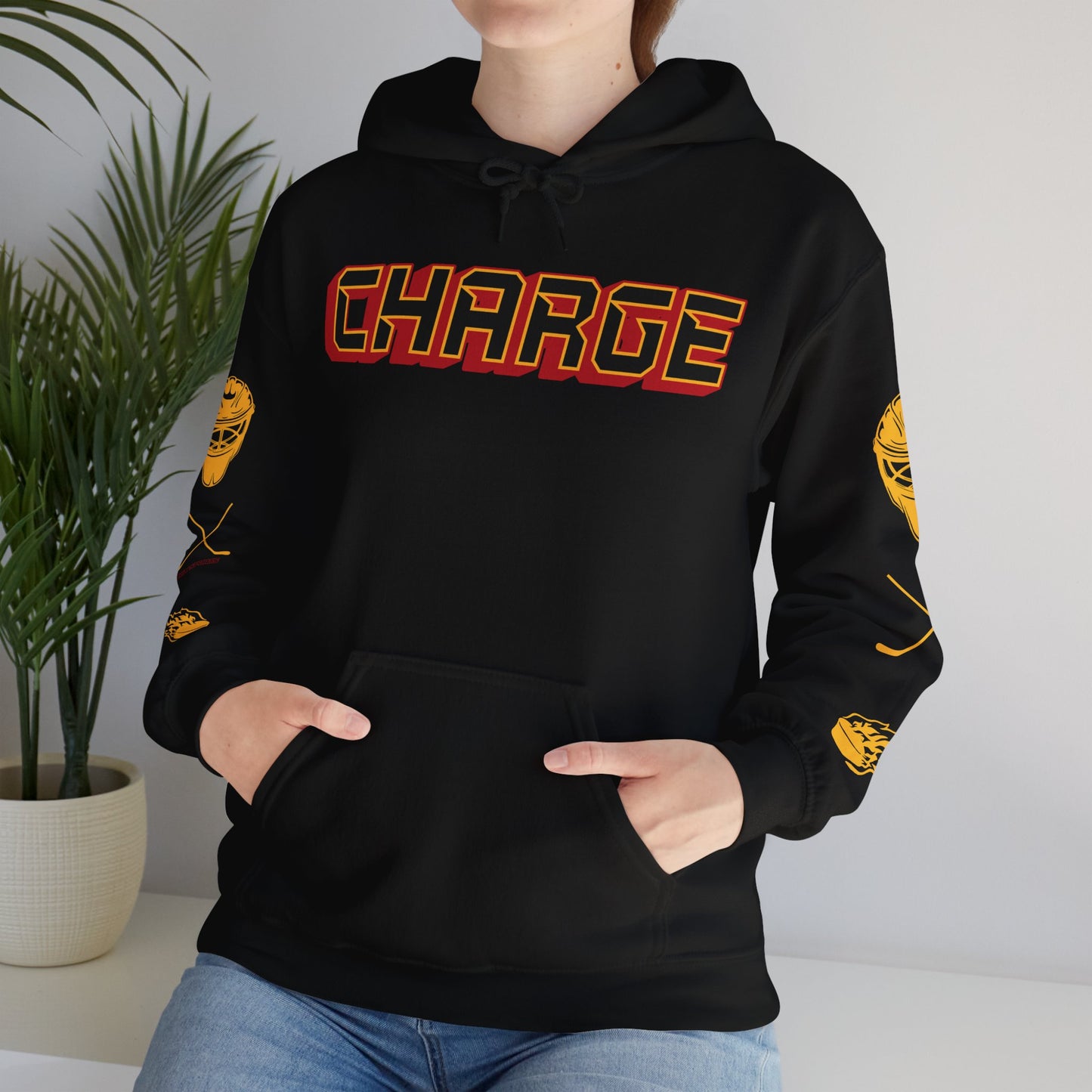 Logan Angers 35 Charge Hockey Heavy Hoodie