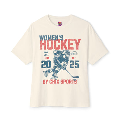 Women's Hockey Boxy Shirt Vintage Style