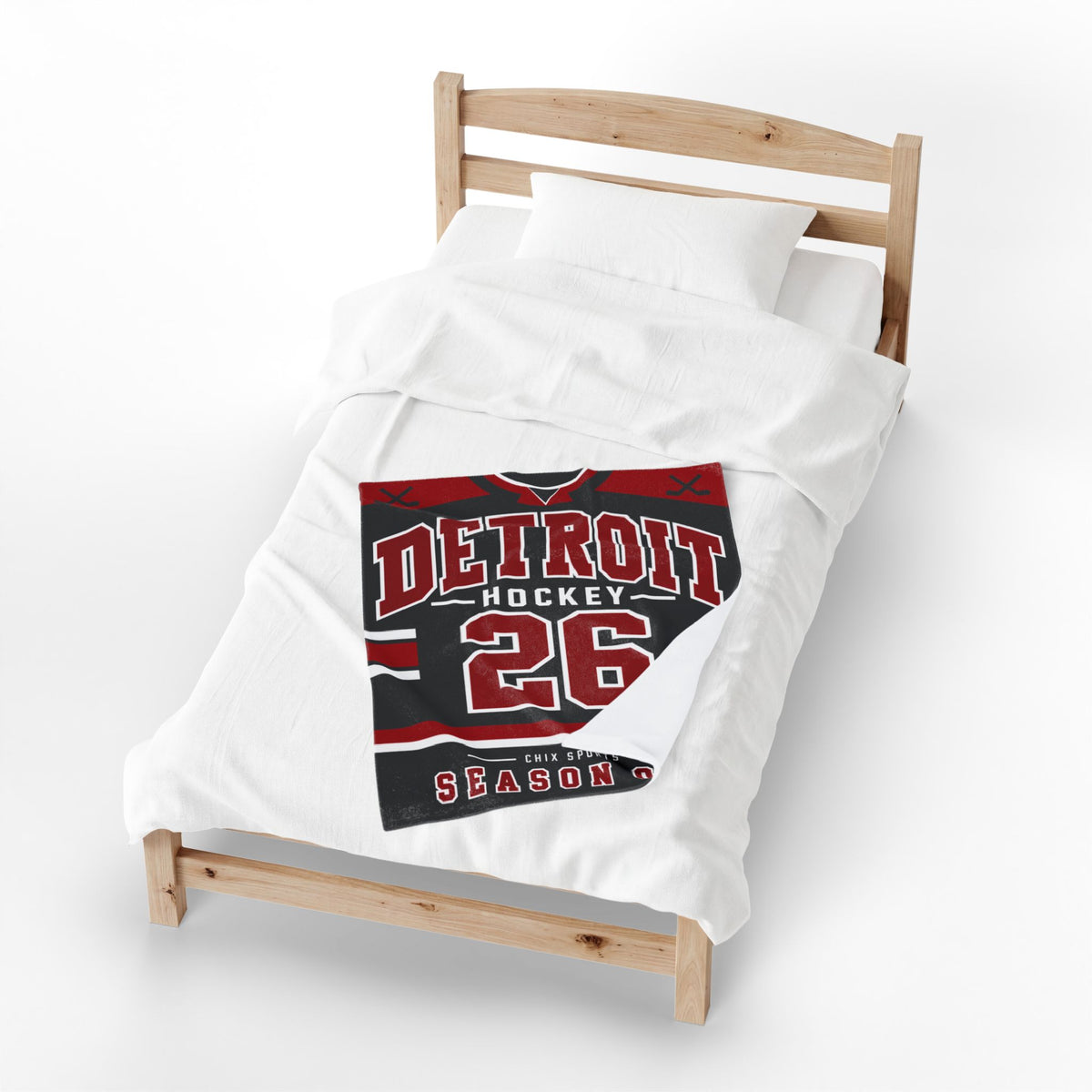 Detroit Women's Hockey Plush Blanket