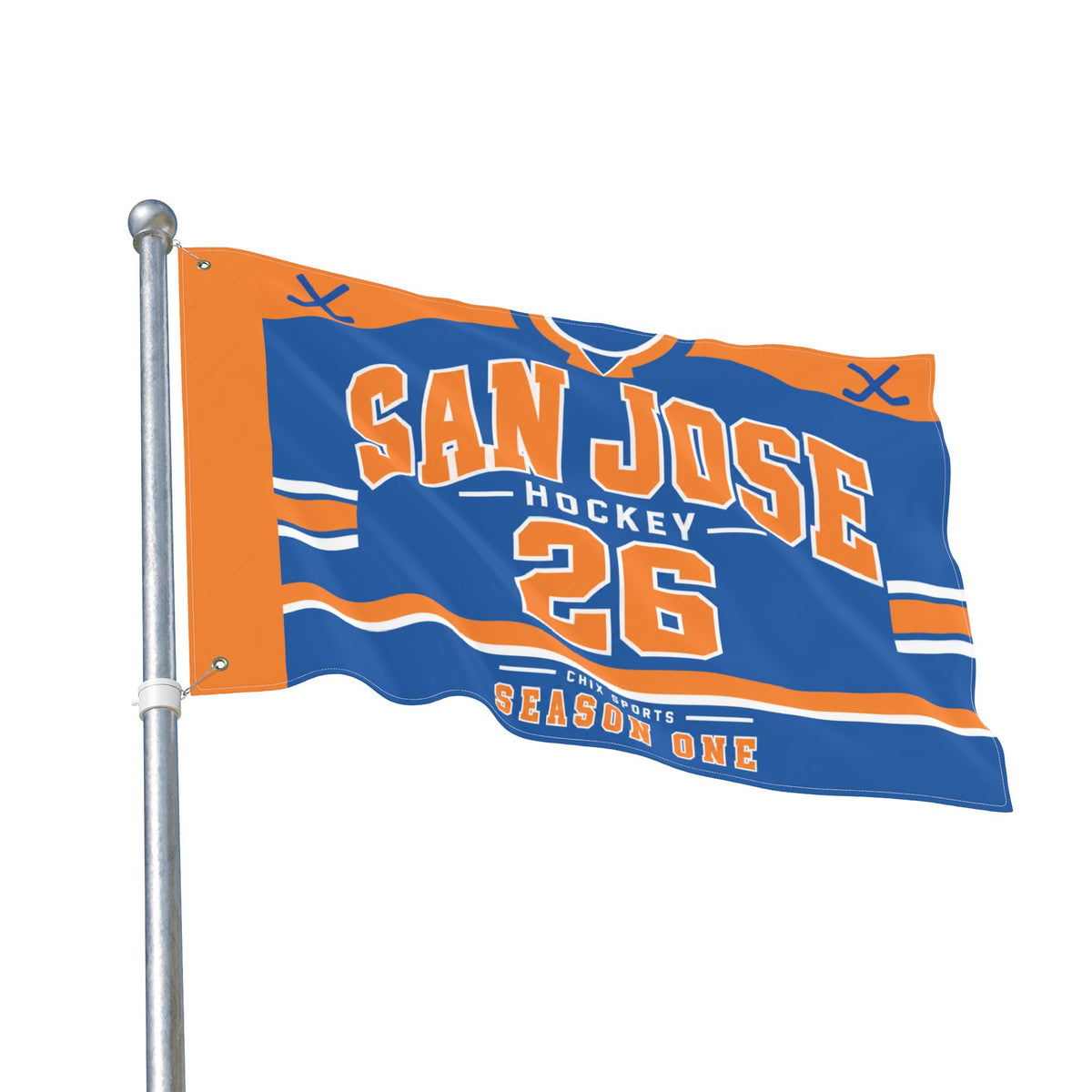 San Jose Women's Hockey 36 x 24 Double-Sided Flag
