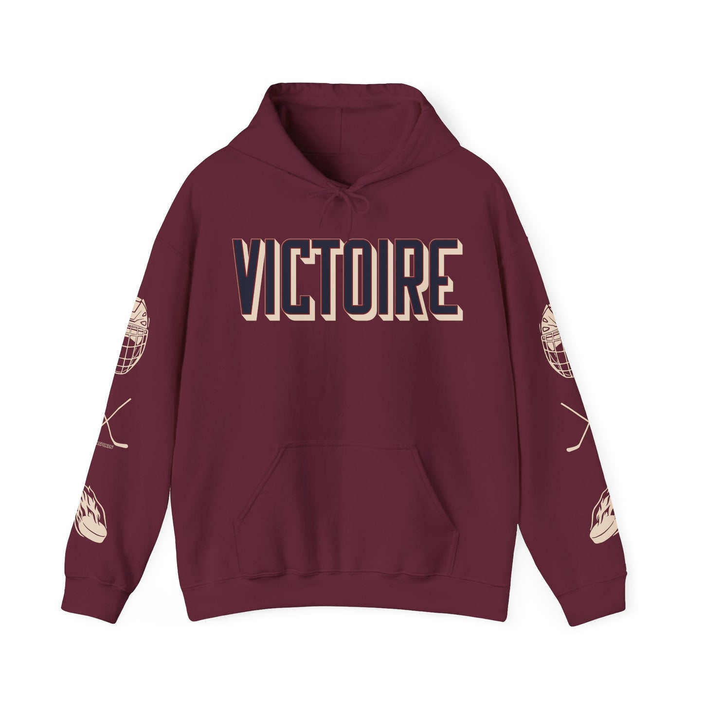 Victoire Hockey Two-Sided Print Heavy Hoodie