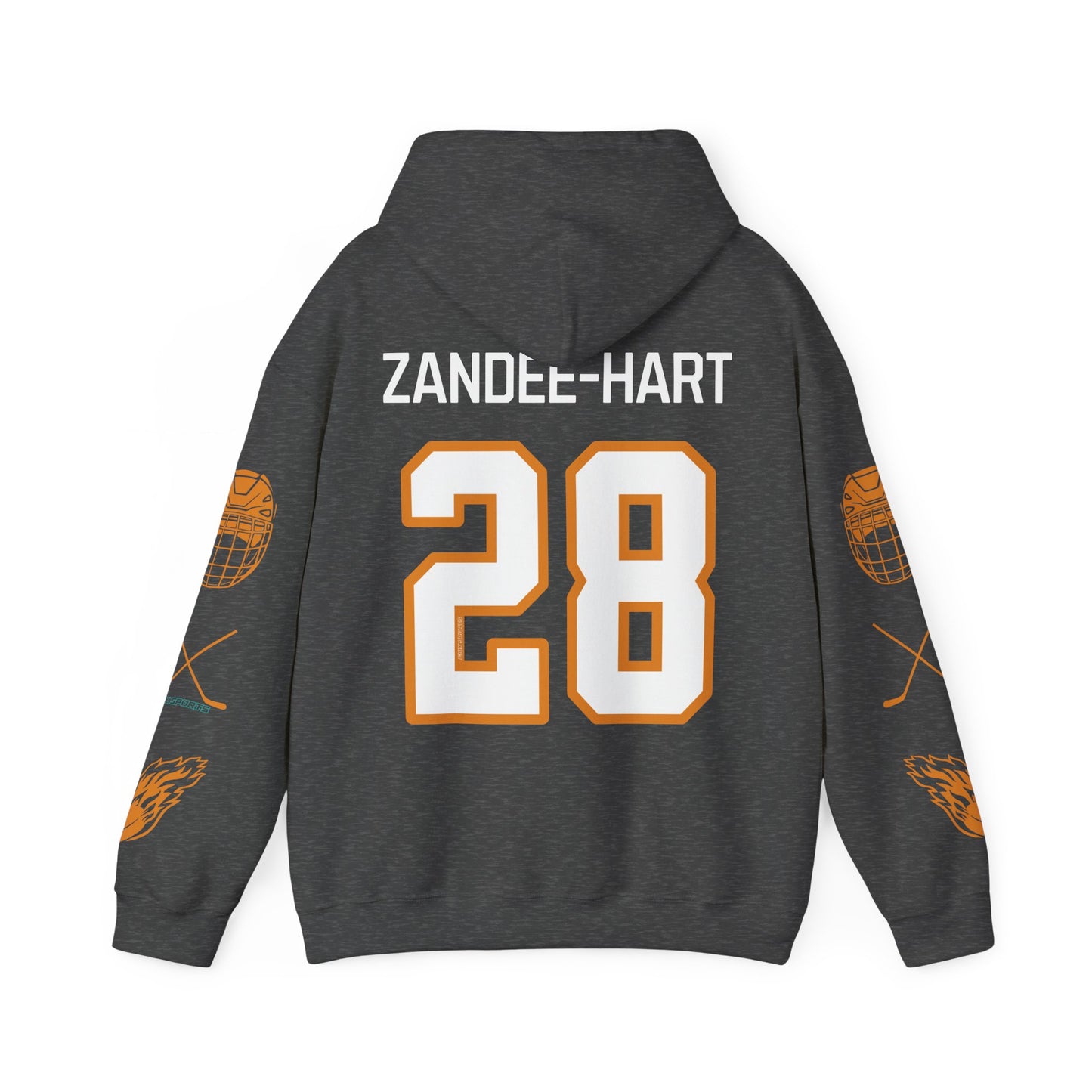 Micah Zandee-Hart 28 Sirens Hockey Heavy Hoodie