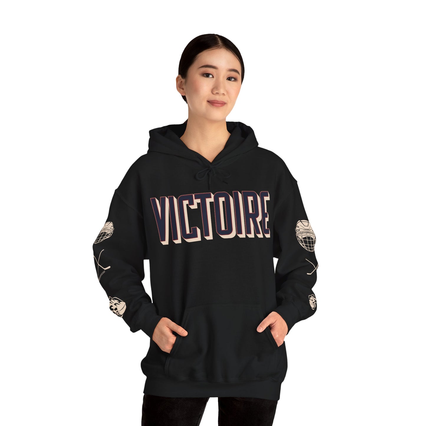 Victoire Hockey Two-Sided Print Heavy Hoodie