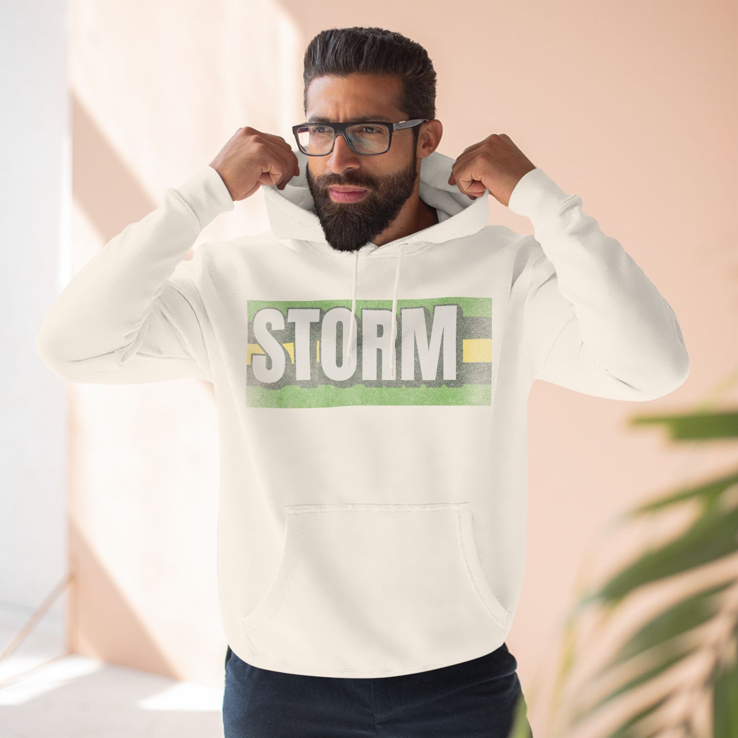 Storm Premium Vintage Print Basketball Hoodie