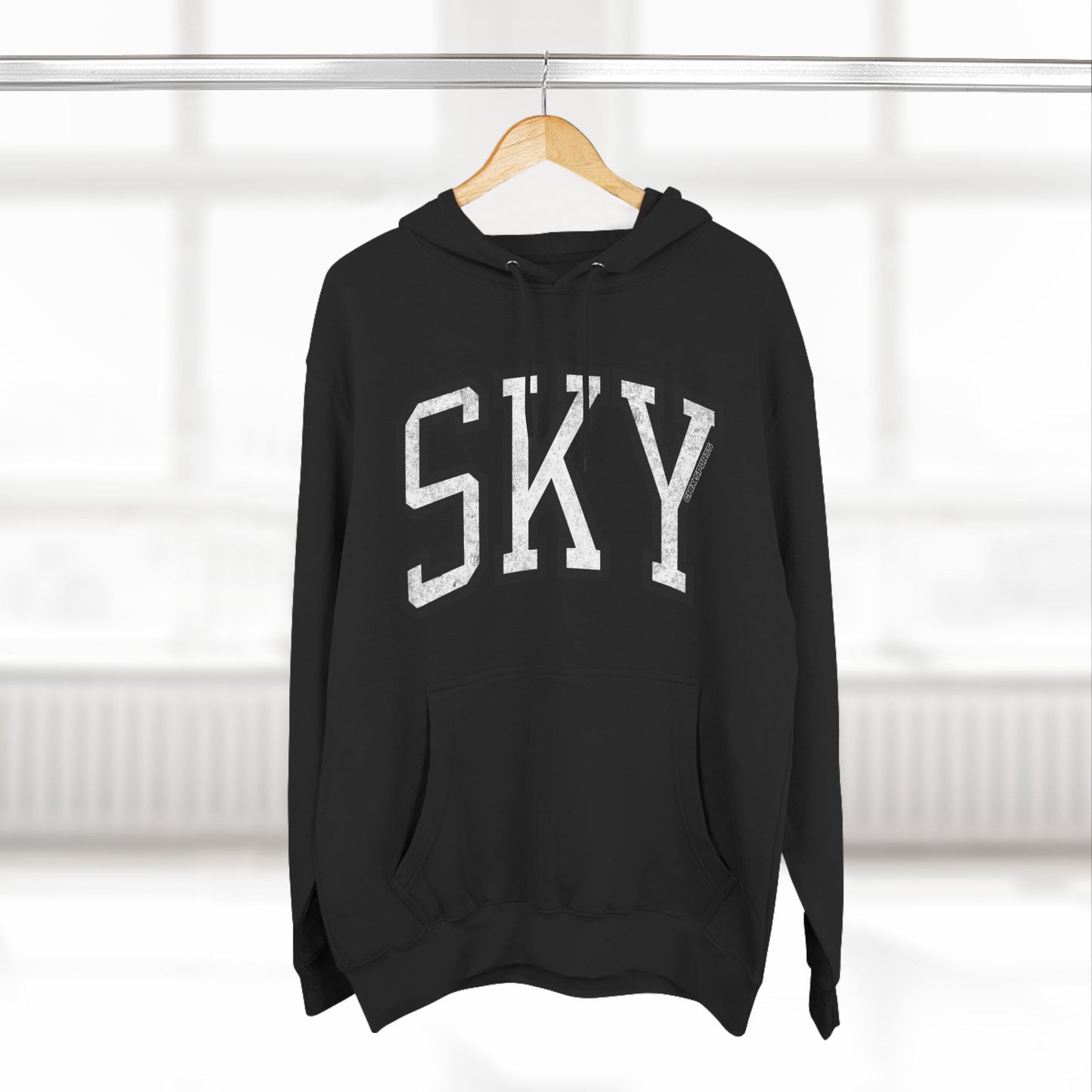 Sky Basketball Premium Varsity Hoodie Vintage Print