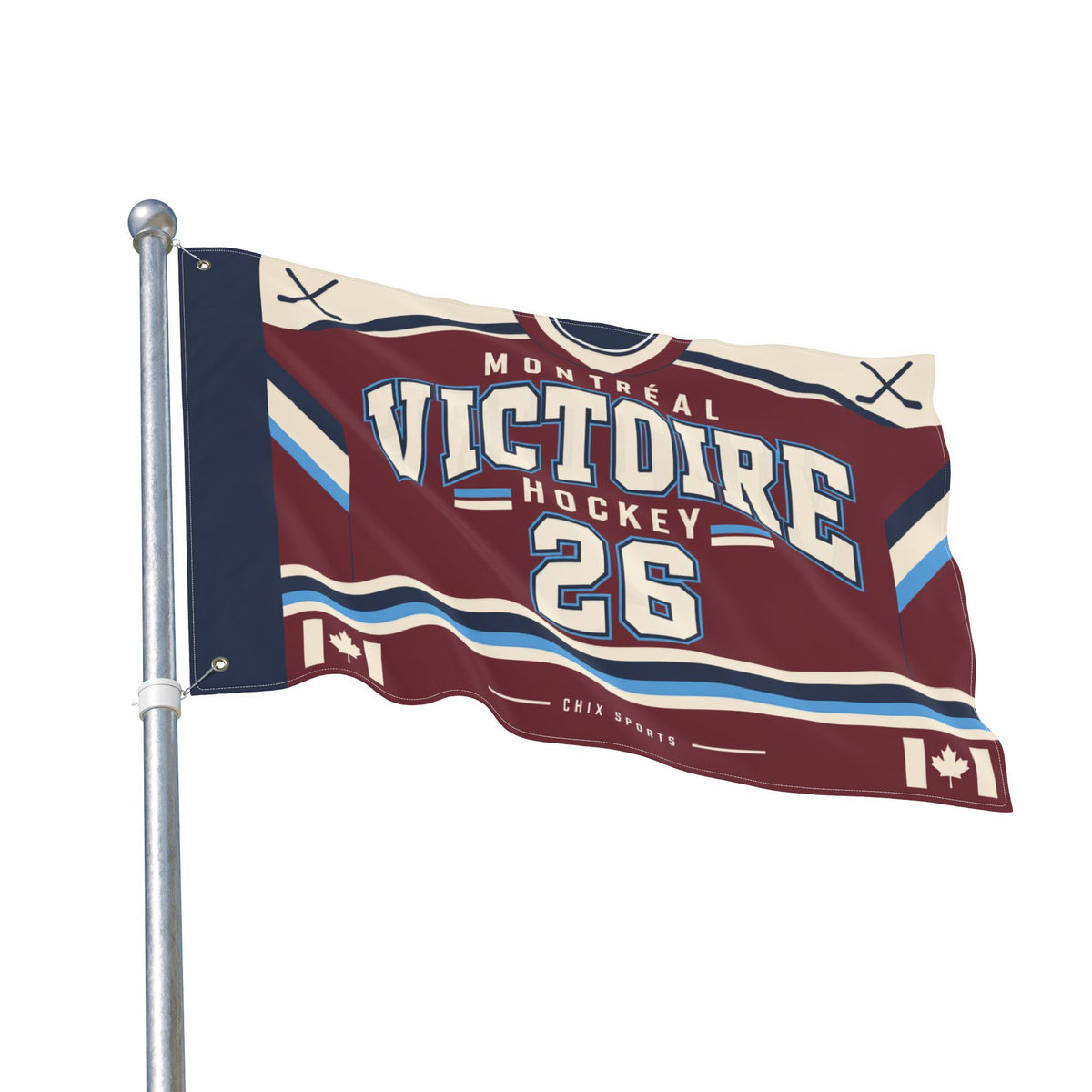 Montreal Victoire 36 x 24 Double-Sided Flag