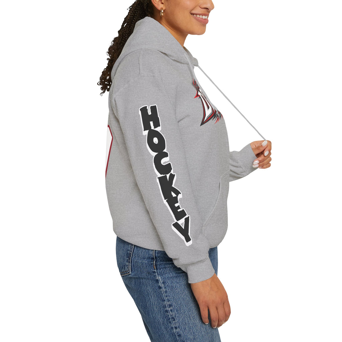 Britta Curl-Salemme Detroit Hockey Club Unisex Moto Hoodie
