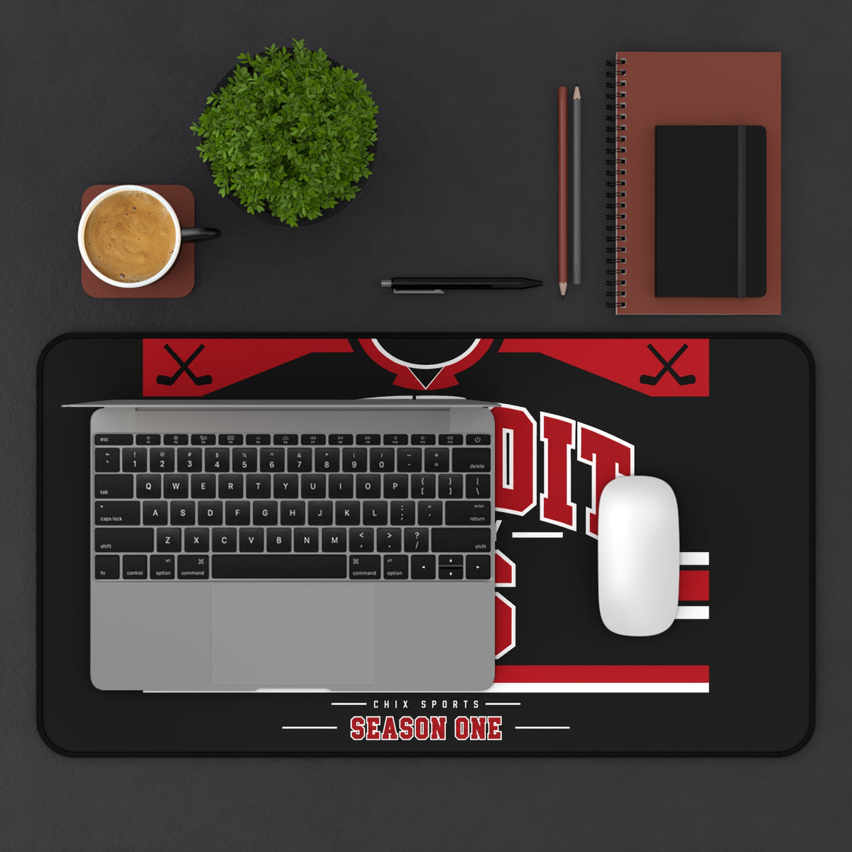 Detroit Women's Hockey Desk Mat
