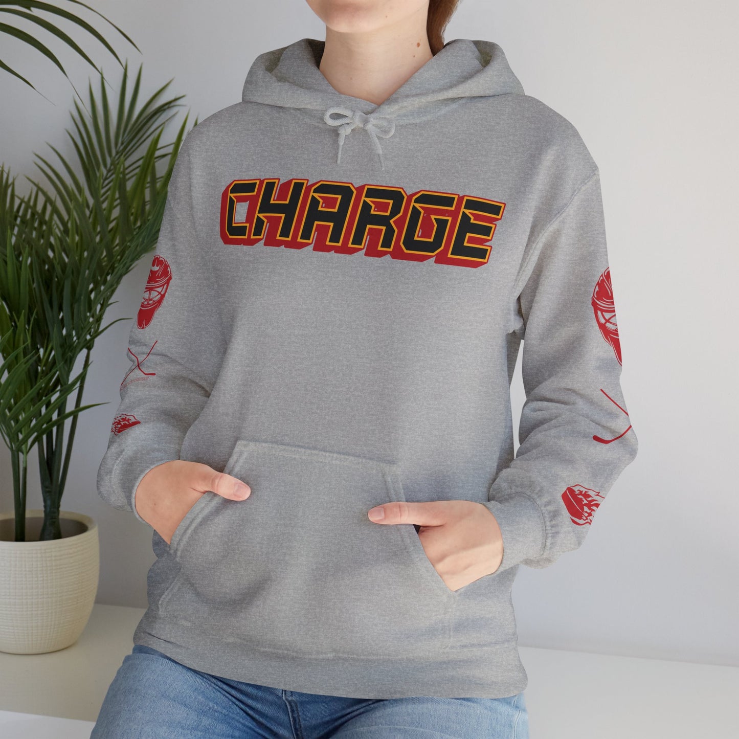 Logan Angers 35 Charge Hockey Heavy Hoodie