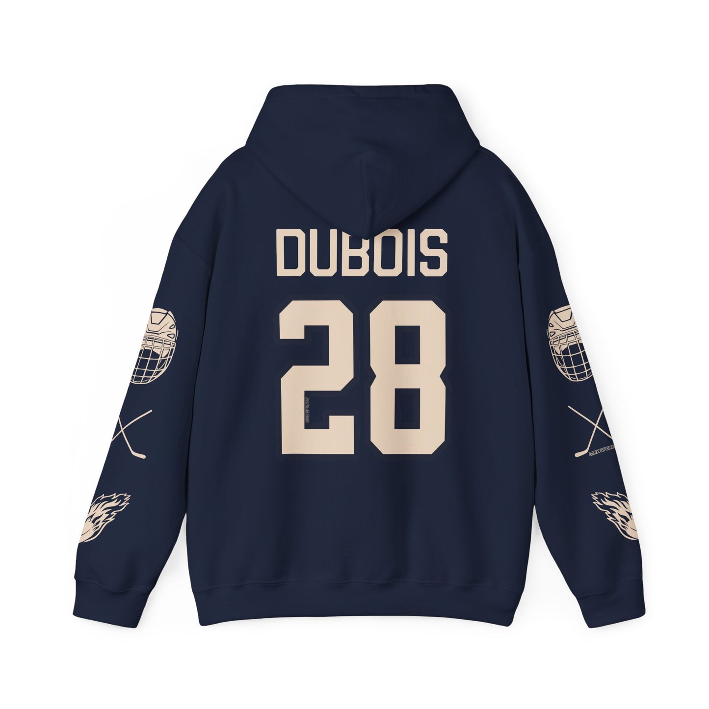 Catherine Dubois 28 Victoire Hockey Heavy Hoodie