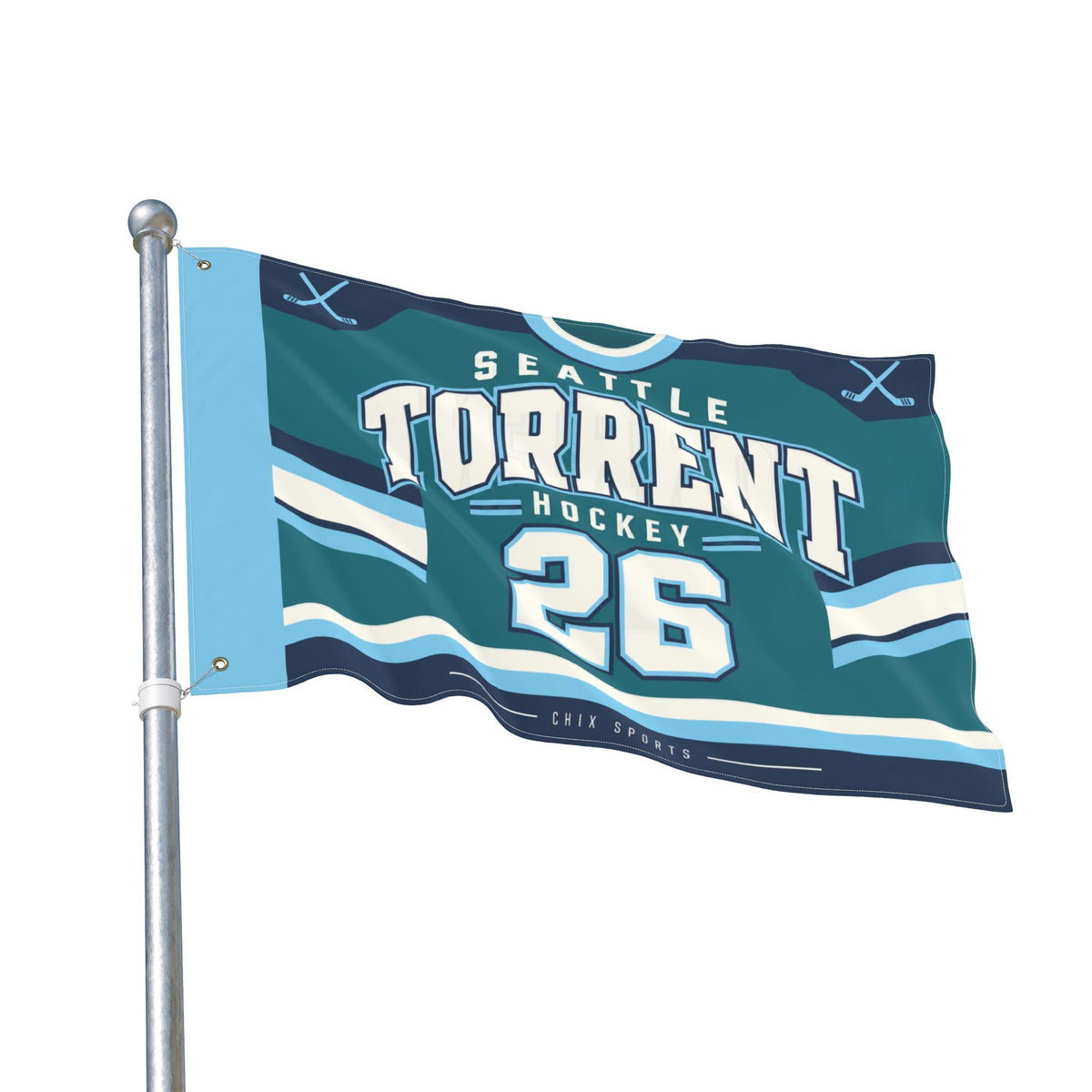 Seattle Torrent 36 x 24 Double-Sided Flag
