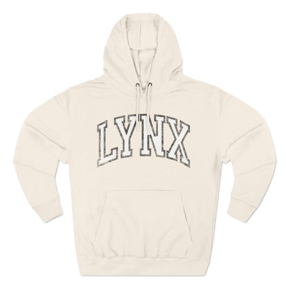 Lynx Basketball Vintage Print Premium Hoodie