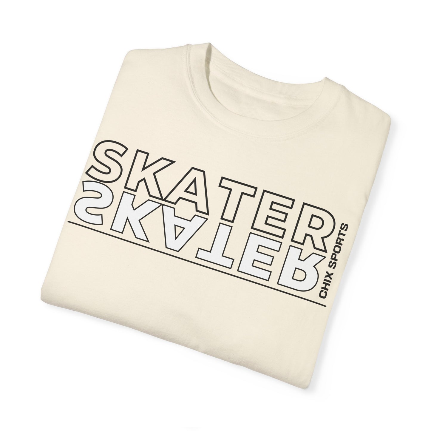 Outline SKATER Position Garment-Dyed T-shirt