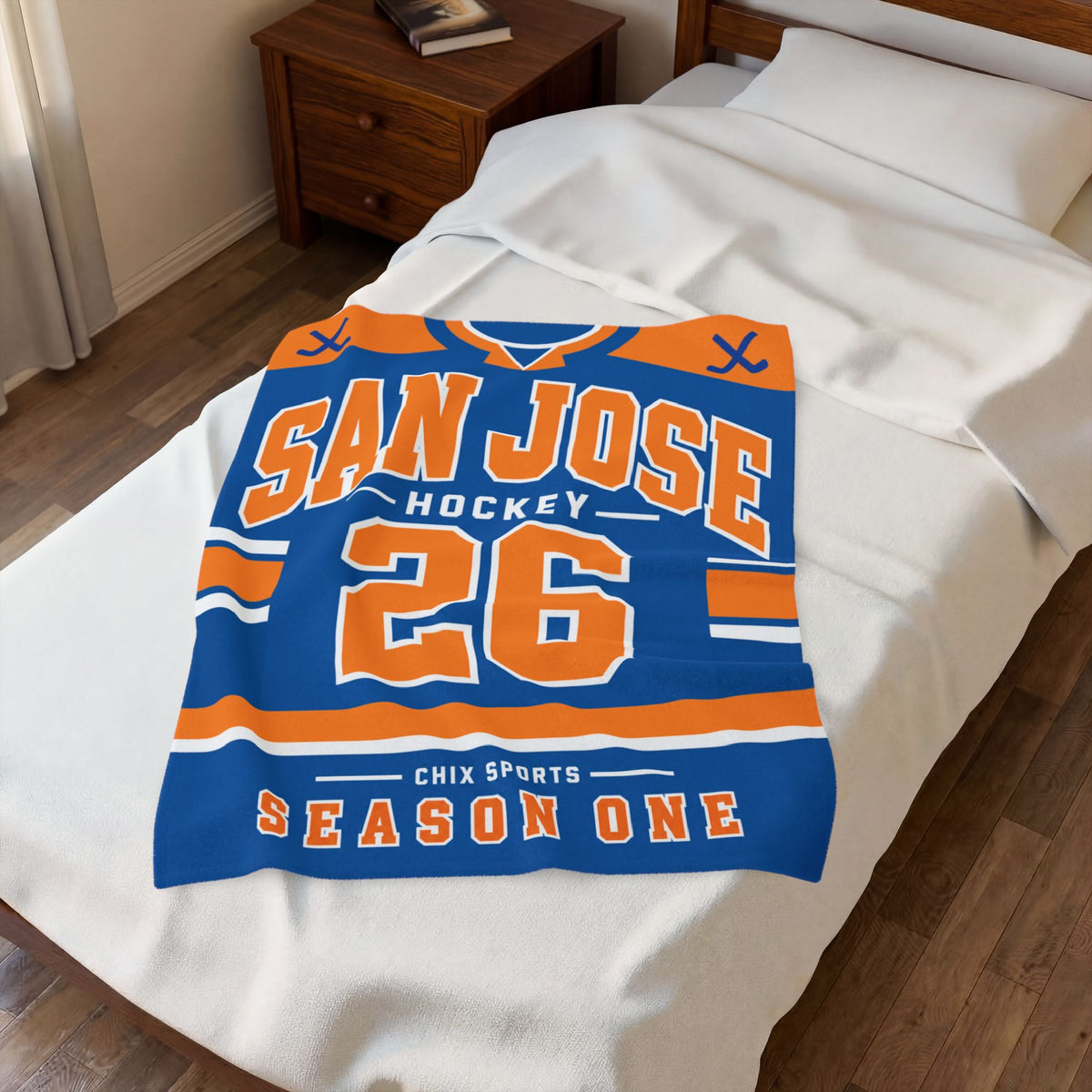 San Jose Women's Hockey Plush Blanket