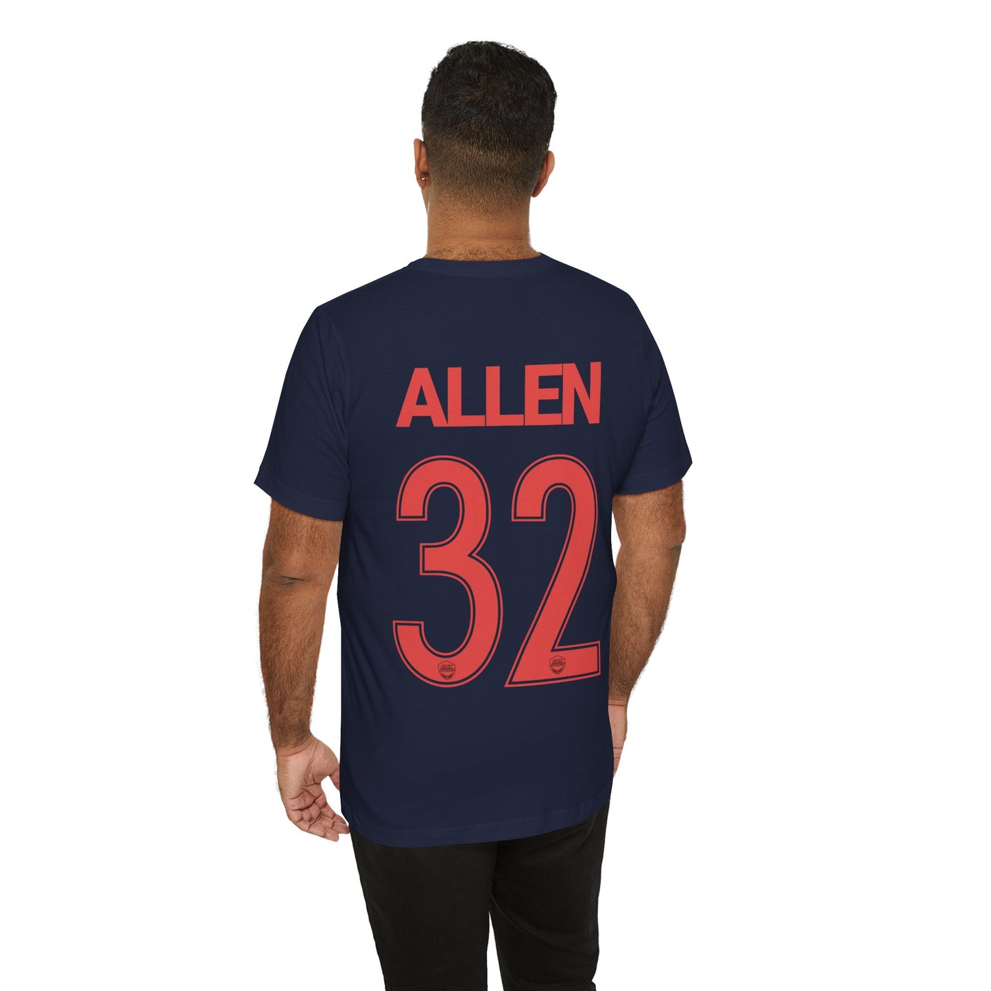 Emmie Allen 32 Bay City Soccer Softblend T-shirt