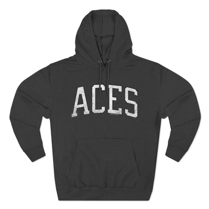 Aces Basketball Vintage Print Premium Hoodie