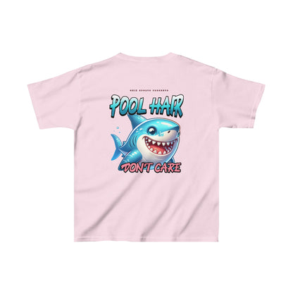 Pool Hair Don't Care Swim Kids T-Shirt