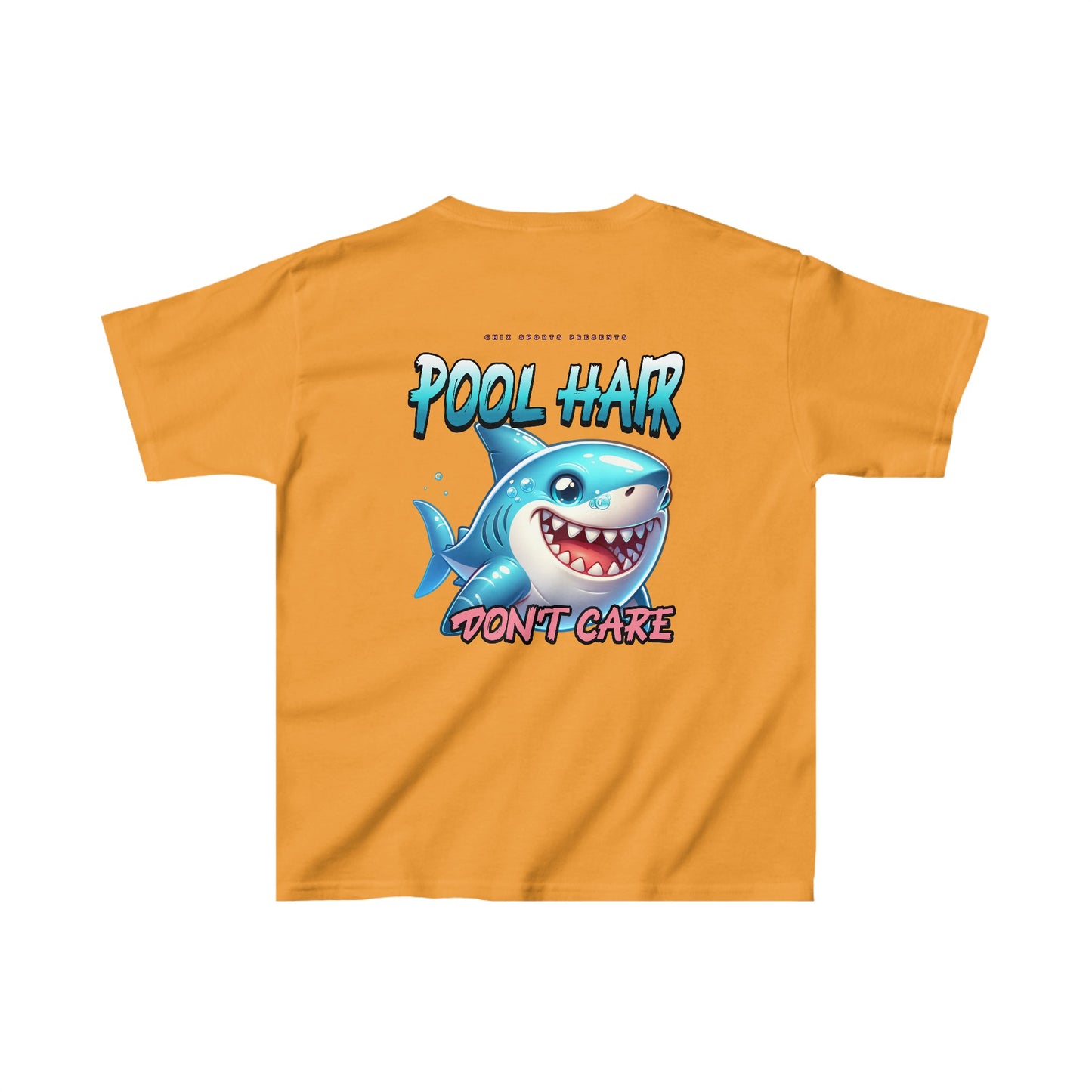 Pool Hair Don't Care Swim Kids T-Shirt