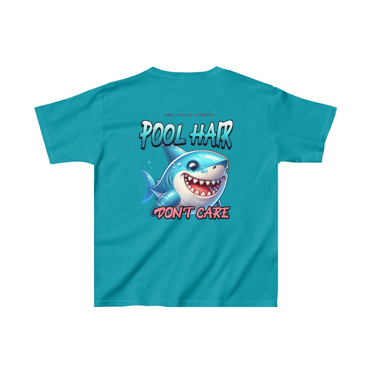 Pool Hair Don't Care Swim Kids T-Shirt