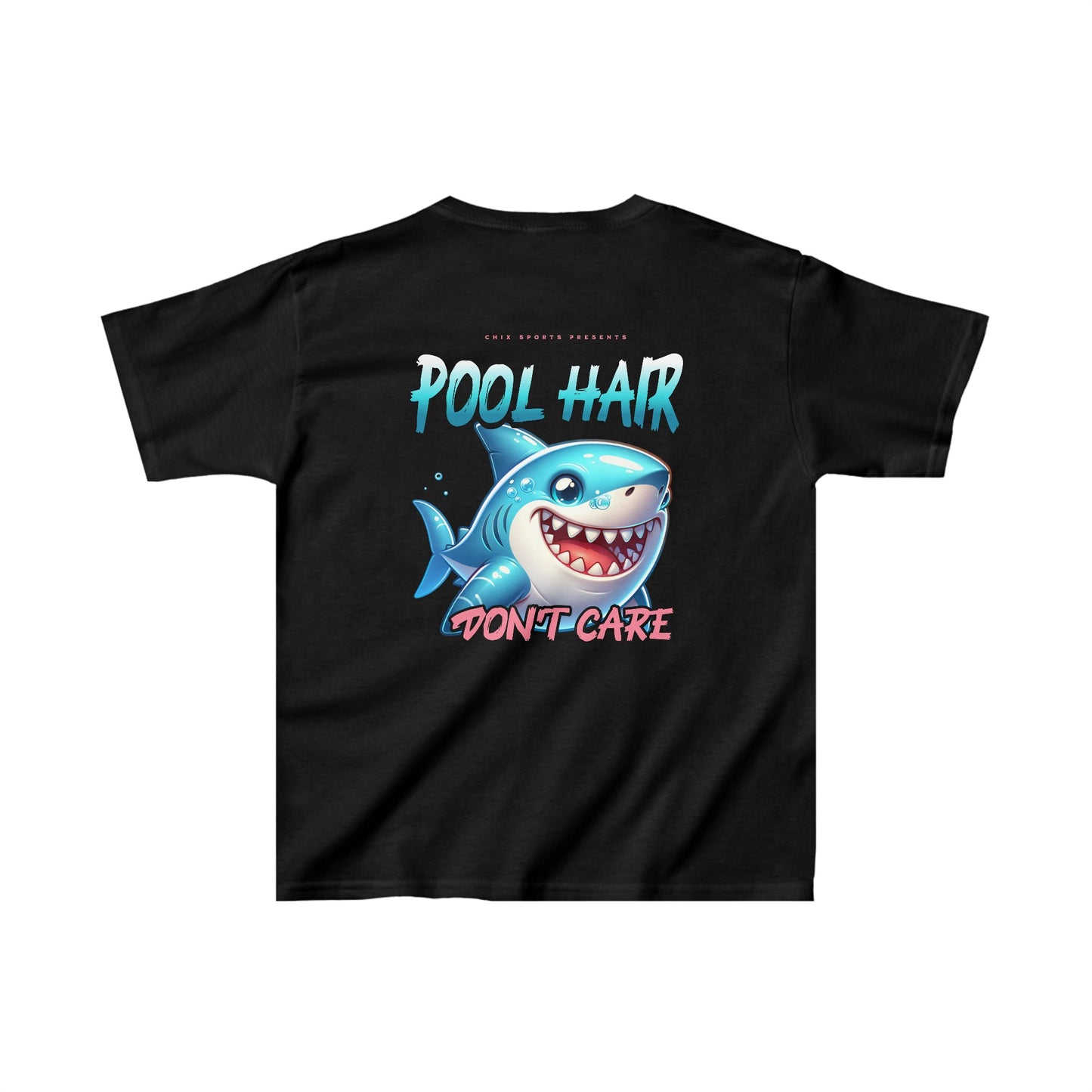 Pool Hair Don't Care Swim Kids T-Shirt