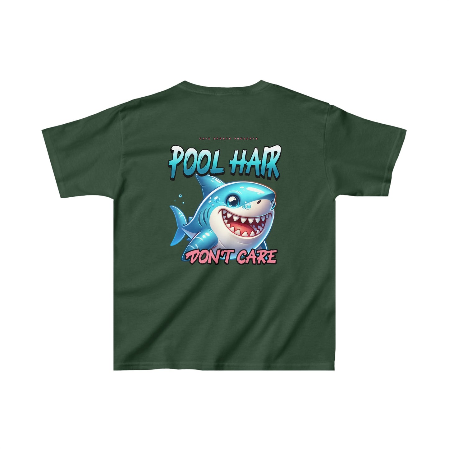 Pool Hair Don't Care Swim Kids T-Shirt