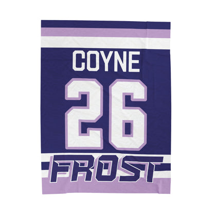 Kendall Coyne Schofield 26 Frost Plush Blanket