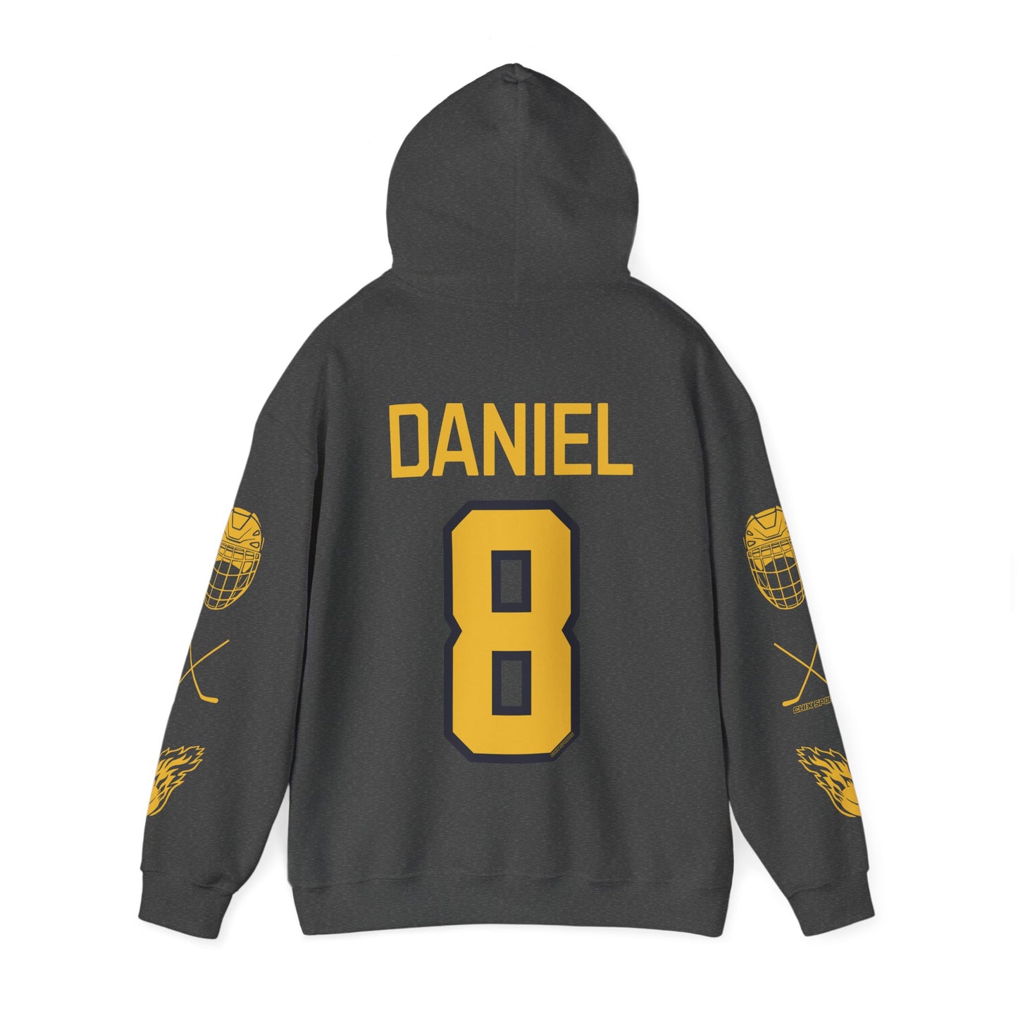 Izzy Daniel 8 Sceptres Hockey Heavy Hoodie