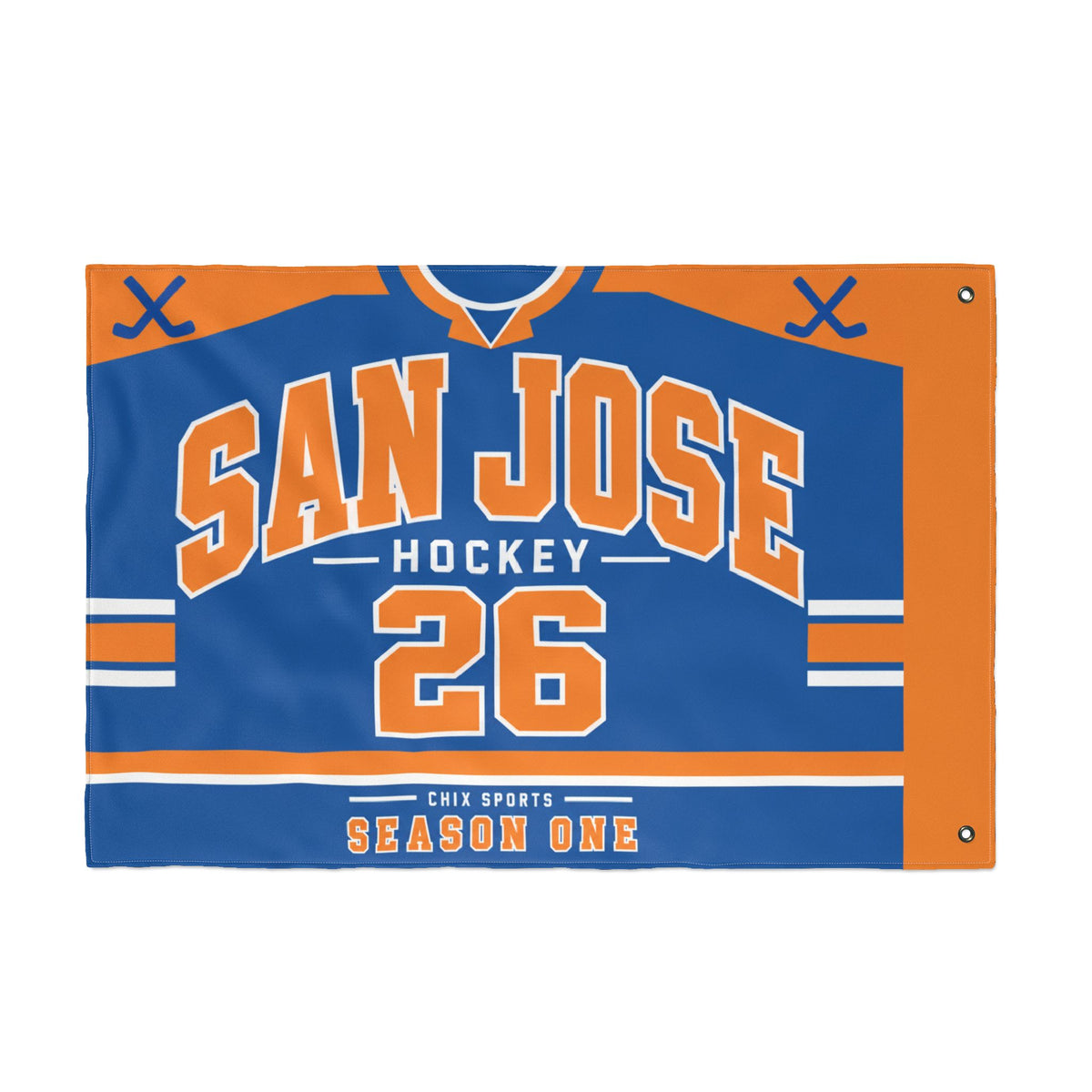 San Jose Women's Hockey 36 x 24 Double-Sided Flag