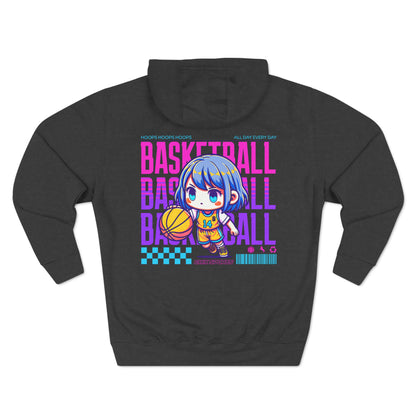 Anime Style Women's Basketball Fleece Hoodie