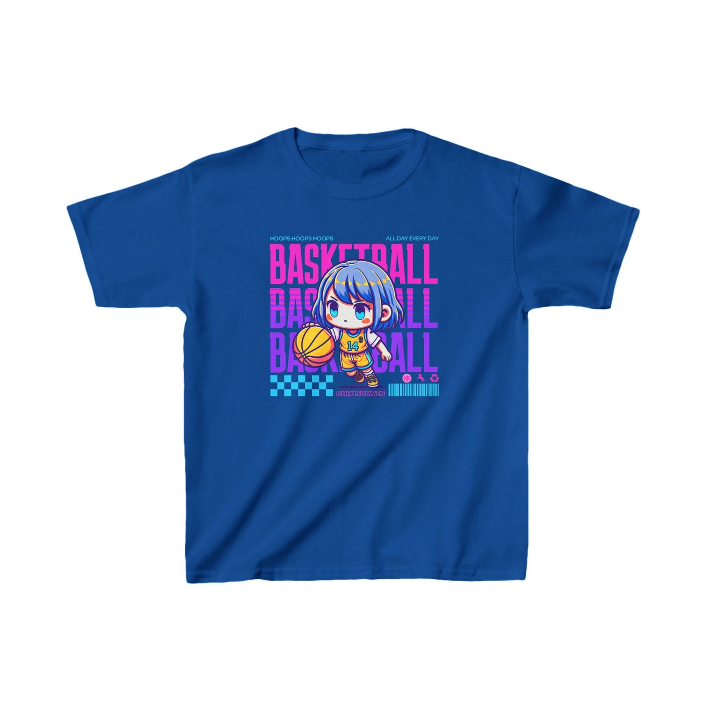 Girl's Basketball Heavy Cotton Shirt