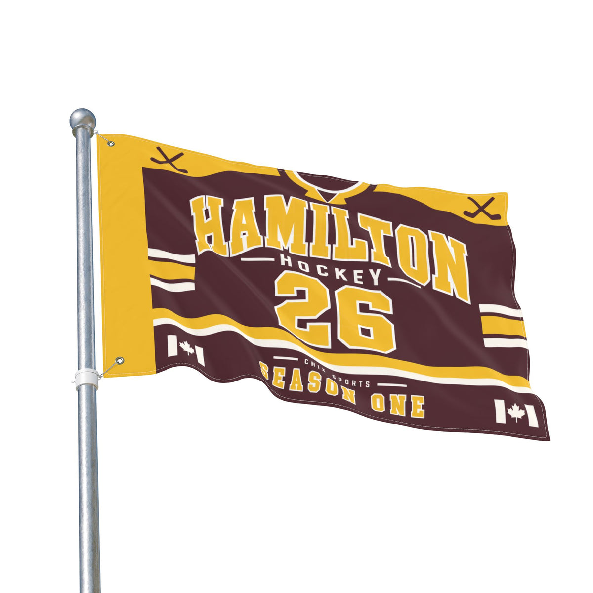 Hamilton Women's Hockey 36 x 24 Double-Sided Flag