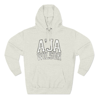 A'ja Wilson Aces Basketball Vintage Print Premium Hoodie