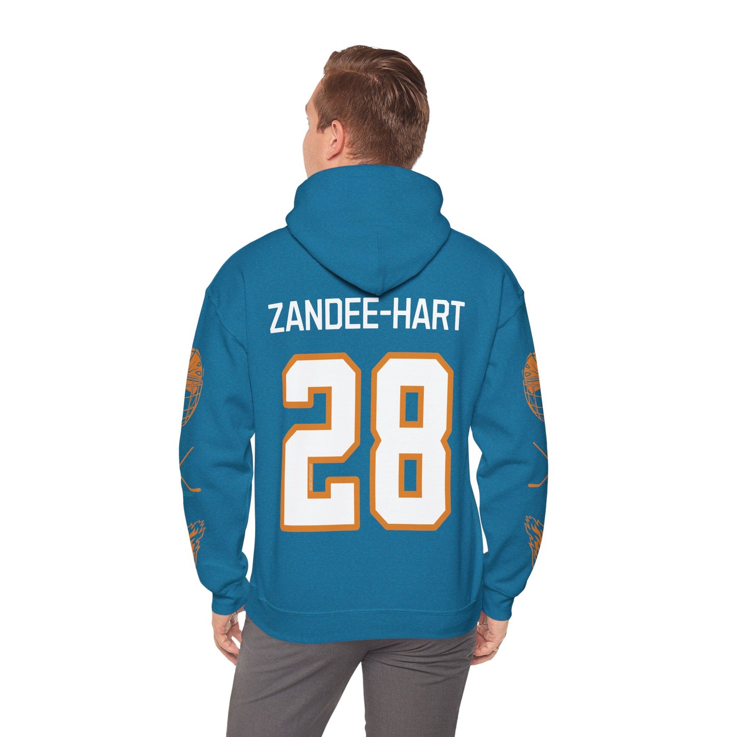 Micah Zandee-Hart 28 Sirens Hockey Heavy Hoodie