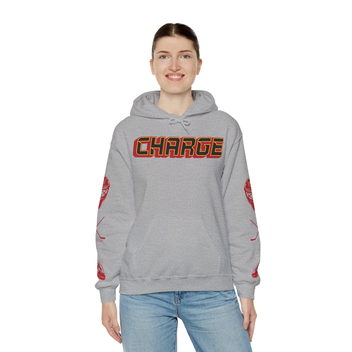 Logan Angers 35 Charge Hockey Heavy Hoodie