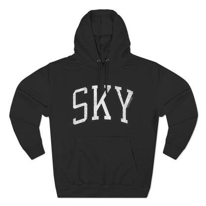 Sky Basketball Premium Varsity Hoodie Vintage Print