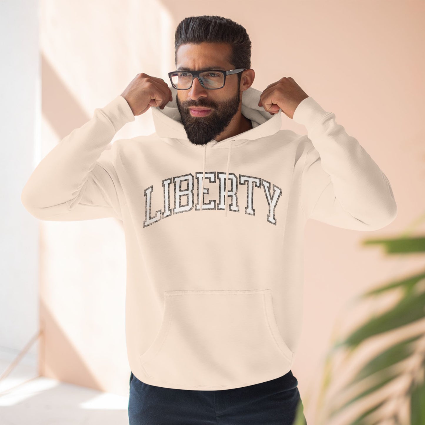 Liberty Basketball Vintage Print Premium Hoodie