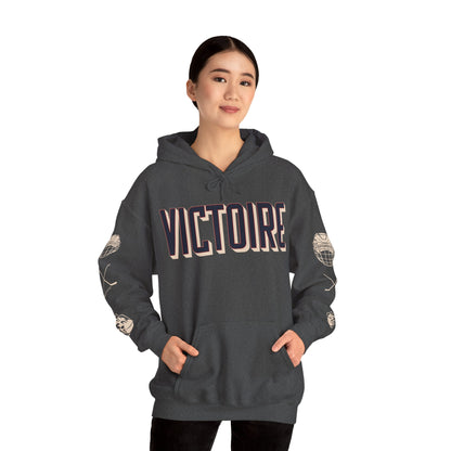 Victoire Hockey Two-Sided Print Heavy Hoodie