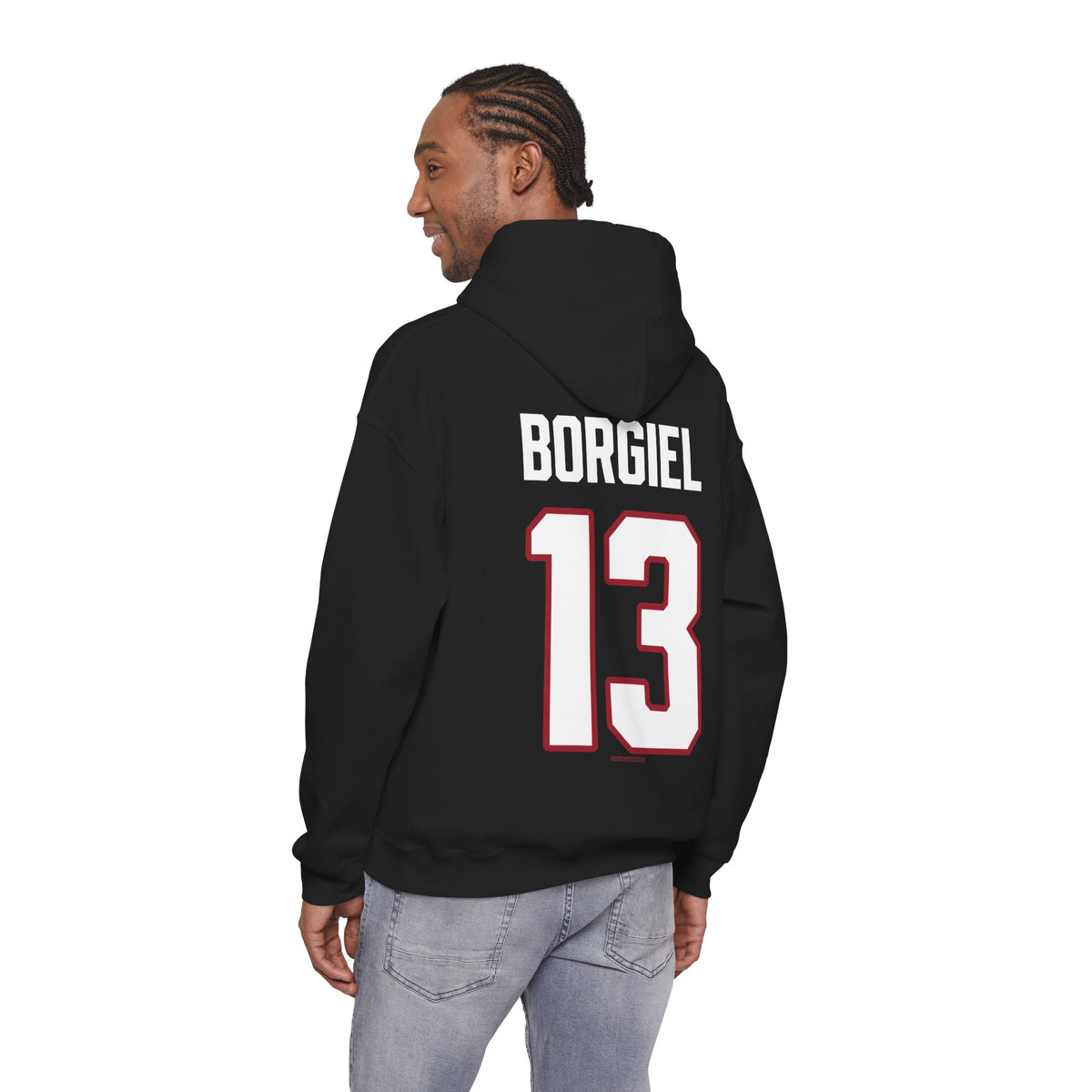 Casey Borgiel Detroit Hockey Club Unisex Moto Hoodie