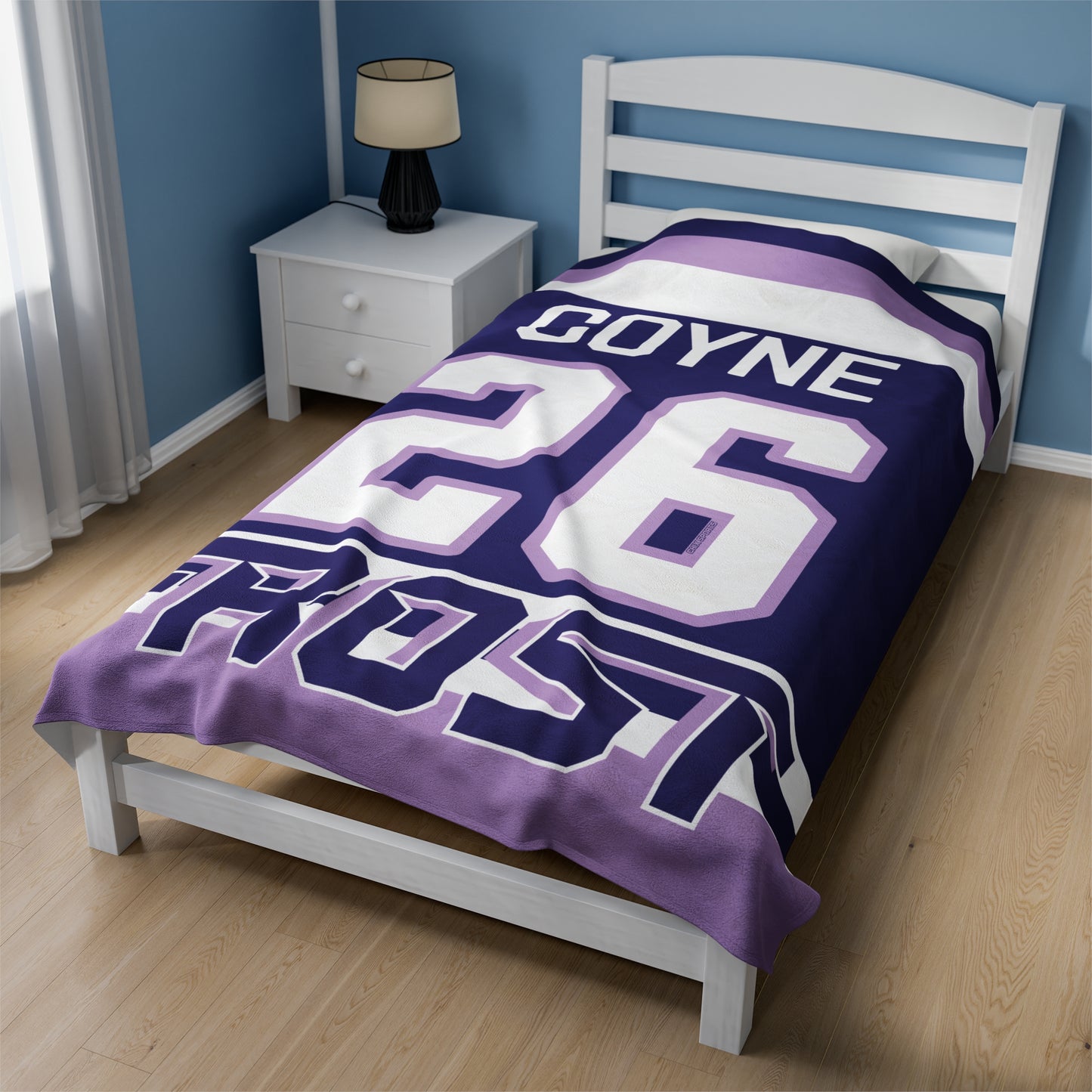 Kendall Coyne Schofield 26 Frost Plush Blanket