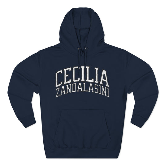 Cecilia Zandalasini Lynx Basketball Vintage Print Premium Hoodie