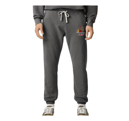 A'ja Wilson Fleece Unisex Sweats Red Logo in Dark Mode