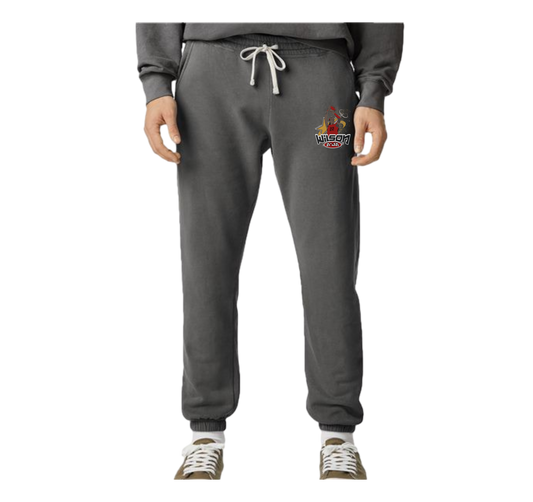 A'ja Wilson Fleece Unisex Sweats Red Logo in Dark Mode